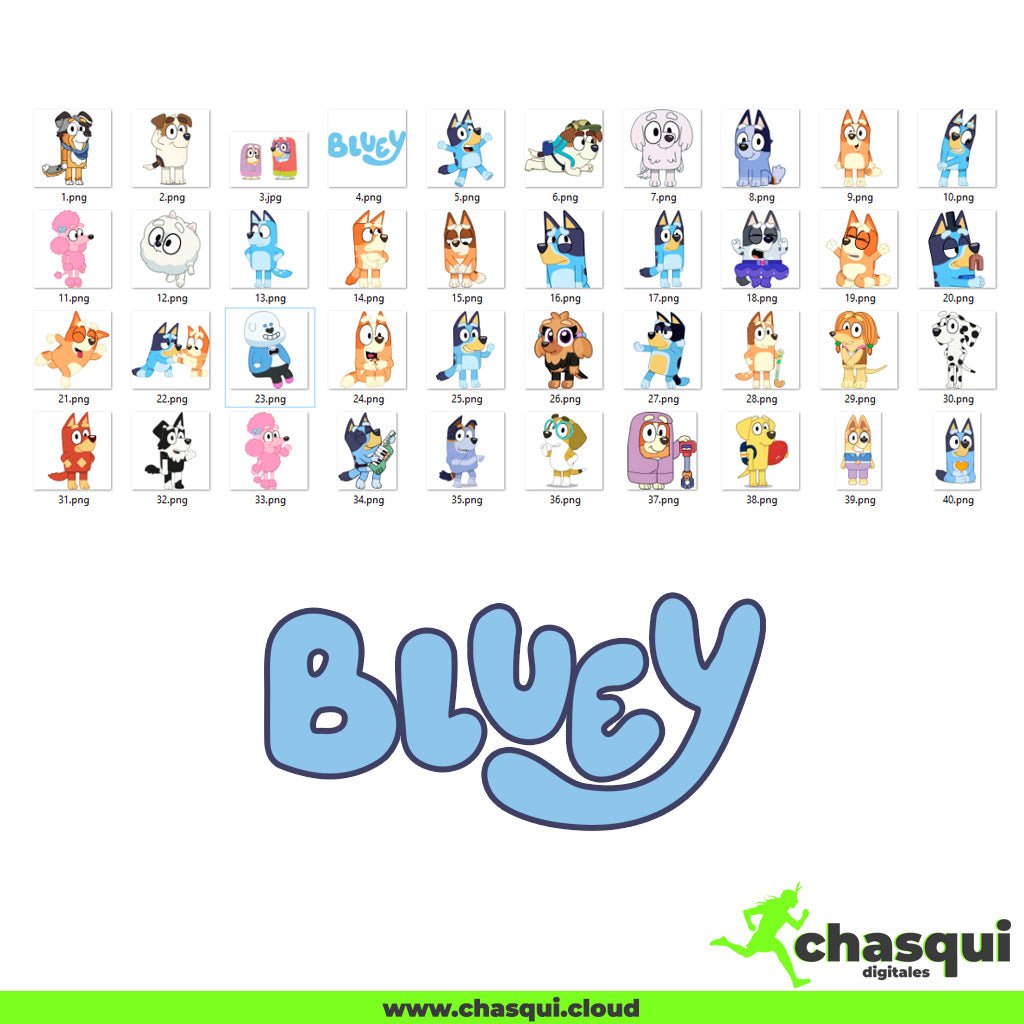 kit Digital - Bluey - Chasqui Productos Digitales