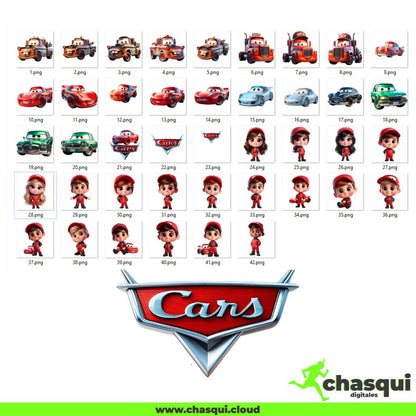 kit Digital - Cars 3D - Chasqui Productos Digitales