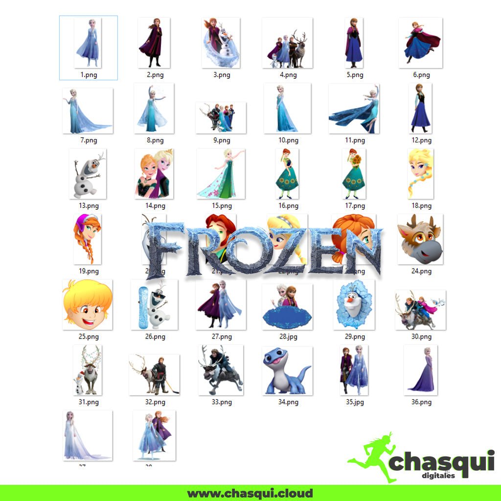 Kit Digital - Frozen - Chasqui Productos Digitales