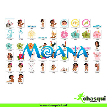 kit Digital - Moana bebé - Chasqui Productos Digitales