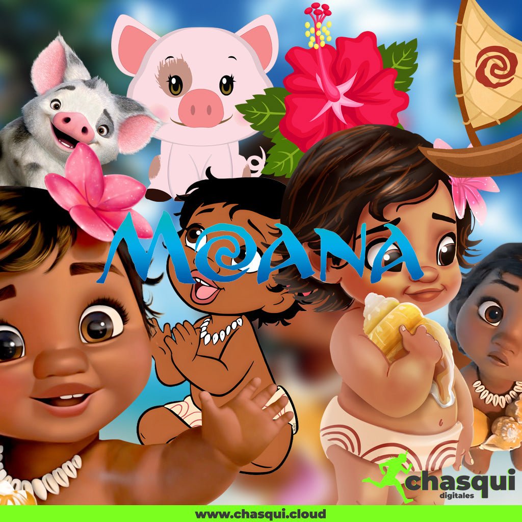 kit Digital - Moana bebé - Chasqui Productos Digitales